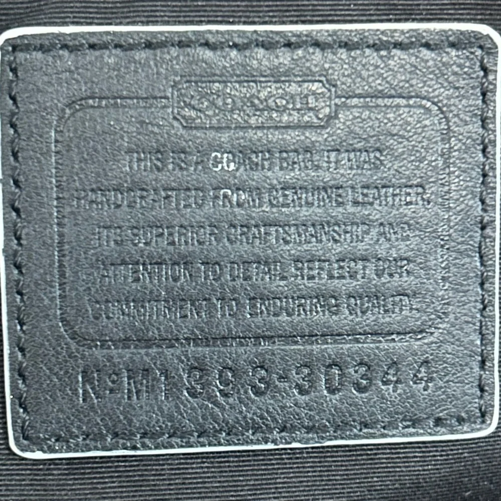 Coach Bleecker Mini Preston Black White Edgepaint Leather Satchel Bag 30344 - Picture 10 of 15